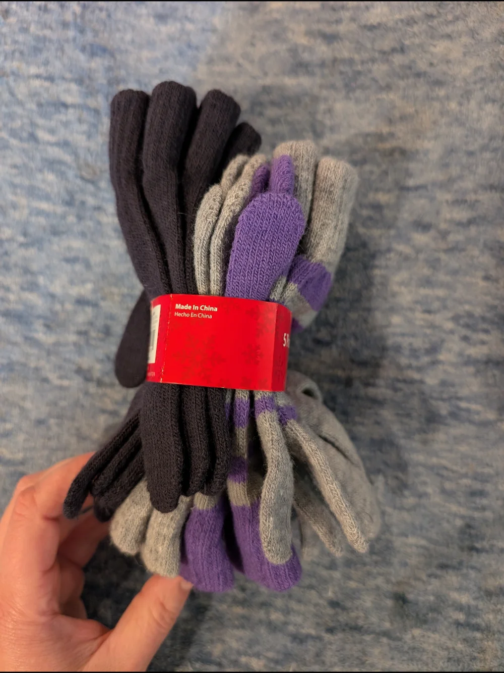 NWT 5 Pack Knit Glove Set — One Size Fits Most